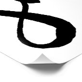 Geef nooit op wat je doet glimlachen perfect poster (Hoek)