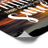 Geef nooit op wat je doet glimlachen poster (Hoek)