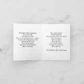 Geef nooit op - Wenskaart Kaart (Binnen)