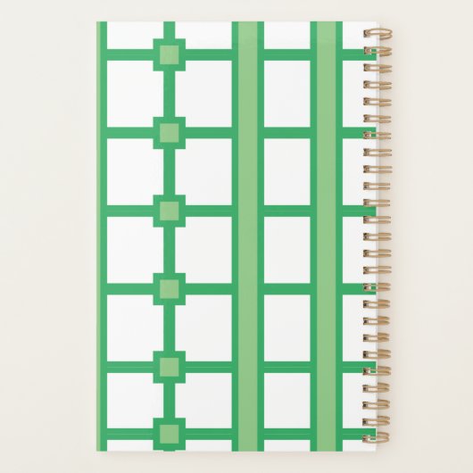 Geef nooit Peacock Planner op (Achterkant)