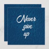 Geef nooit platte notitie Kaart op Notitiekaartje (Voorkant / Achterkant)