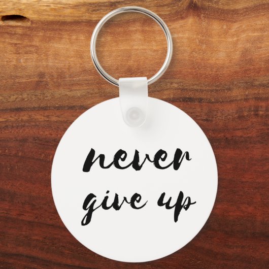 Geef nooit sleutelhanger op (Voorkant)