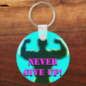 Geef nooit Sleutelhanger op (Voorkant)