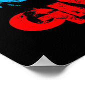 Geef nooit succes Basketball Print op (Hoek)