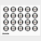 Geef nooit teken op ronde sticker (Vel)