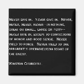 Geef nooit toe. magneet (Voorkant)