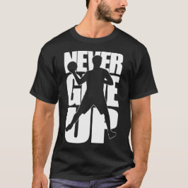 Geef nooit trefbal op t-shirt
