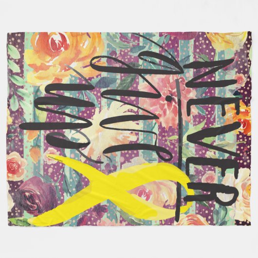 GEEF NOOIT VLUCHTBlanket, 60 x 80 inch Fleece Deken (Voorkant (Horizontaal))