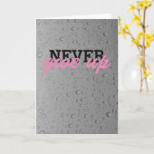 Geef nooit wenskaart op kaart (Gele Bloem)