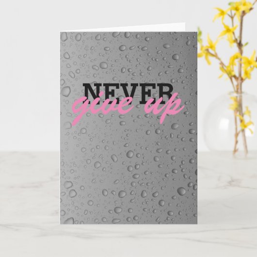 Geef nooit wenskaart op kaart (Gele Bloem)