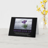Geef nooit Wenskaart op Kaart (Gele Bloem)