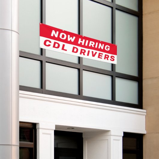 Geef nu CDL-drivers aan om het even welke taak gro Spandoek (Buitenkant Gebouw)