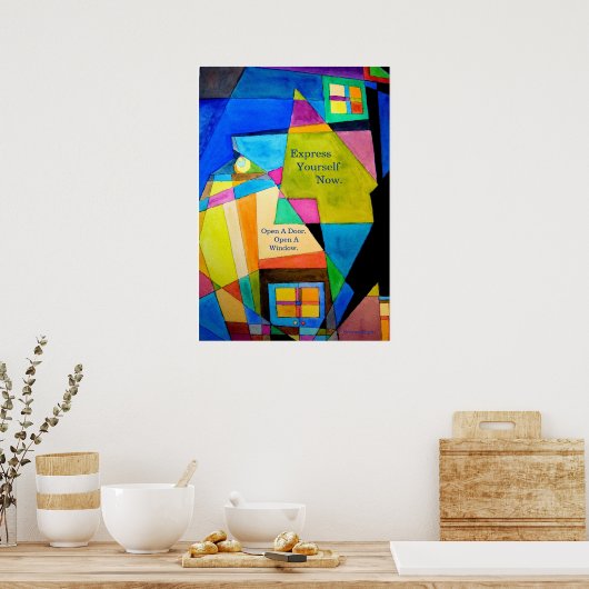 Geef nu je eigen naam. poster (Keuken)