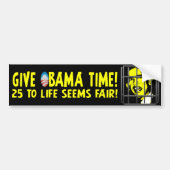 Geef Obama de tijd! Bumpersticker (Voorkant)