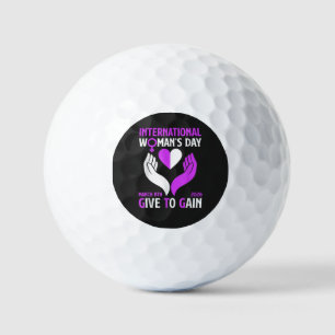 Geef om te Krijgen Gelukkige Vrouwendag Golfballen