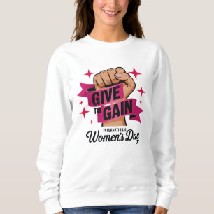 Geef Om Te Winnen T-shirt, Internationale Vrouwend Trui