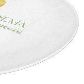 Geef oma een knijp gele citroen snijplank (Hoek)