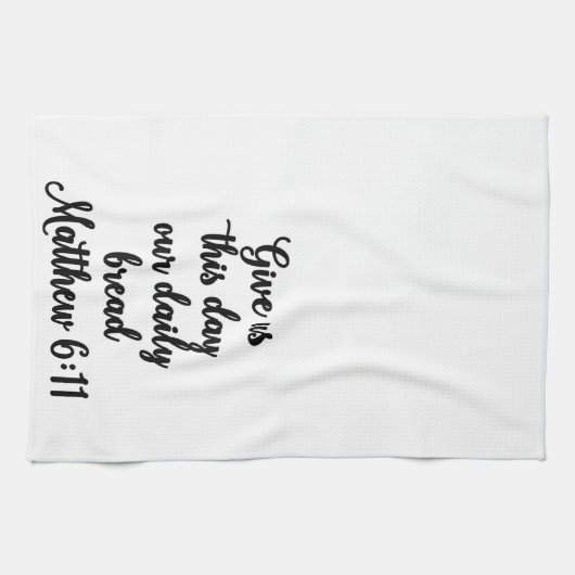 Geef ons deze dag ons dagelijks brood theedoek (Horizontaal)