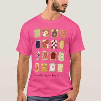 Geef ons deze dag ons dagelijks brood toast kunstw t-shirt