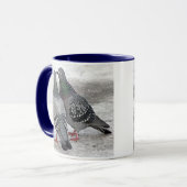 Geef ons een kus-Mok voor duivencadeautjes. Mok (Voorkant links)