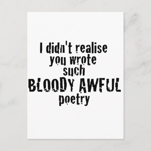 Geef ons geld! briefkaart (Voorkant)