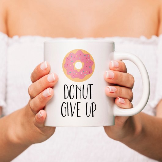Geef op koffiemok