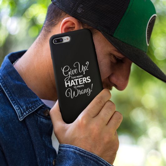 "Geef op? Te veel geisers om fout te bewijzen!" Ho Case-Mate iPhone Case