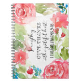 Geef overal bedankt | Schriftelijke kunst Notitieboek (Voorkant)