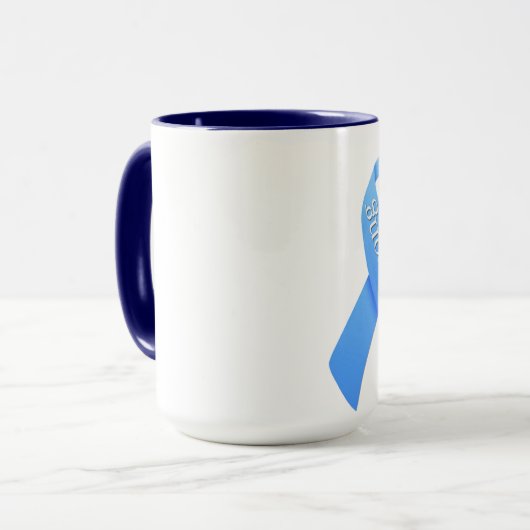 Geef papa nooit persoonlijke koffie-Mok op Mok (Voorkant links)