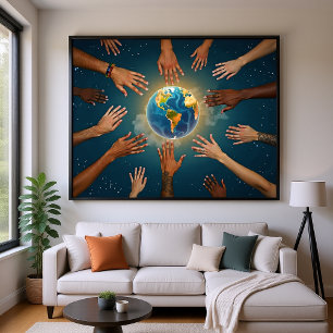 Geef Peace A Chance Glossy Poster