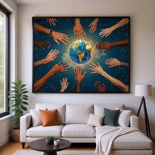 Geef Peace A Chance Glossy Poster