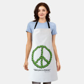 "Geef Peas A Chance" Apron Schort (Gedragen)