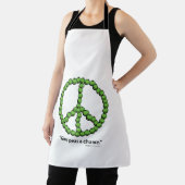 "Geef Peas A Chance" Apron Schort (Insitu)