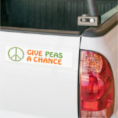 Geef Peas een Bumpersticker van de Kans (Op Truck)