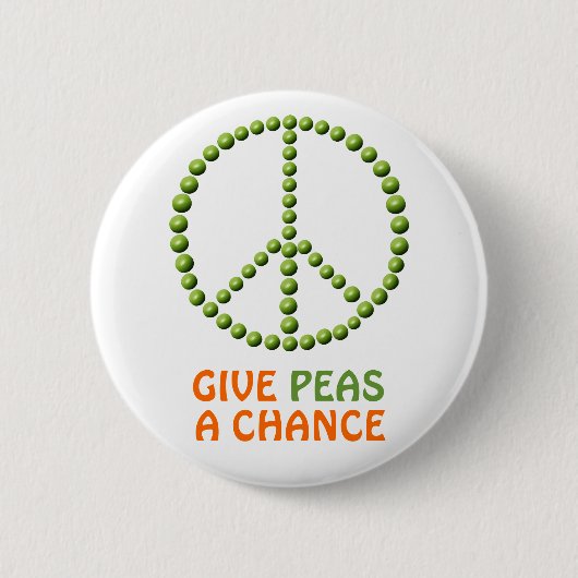 Geef Peas een Button van de Kans (Voorkant)
