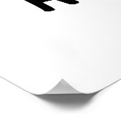 Geef Peas een kans op Funny Hippie Peas Pun Poster (Hoek)