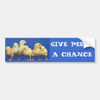 GEEF PEEPS EEN KANS BUMPERSTICKER