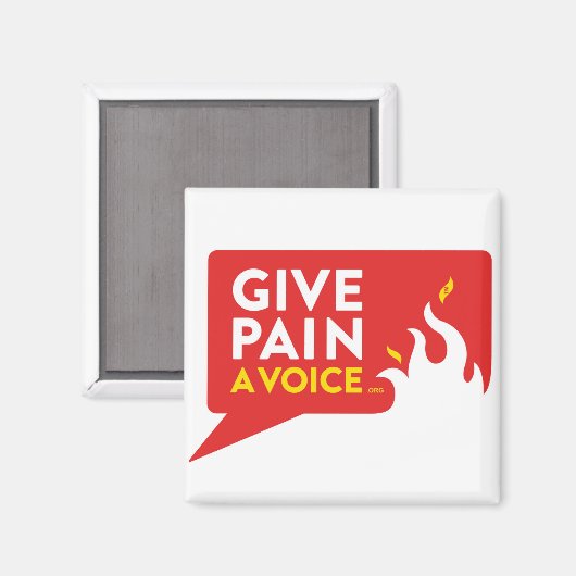 Geef pijn een stem magneet (Voorkant / Achterkant)