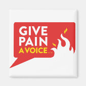 Geef pijn een stem magneet (Voorkant)