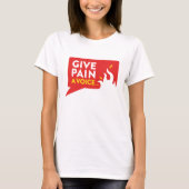 Geef Pijn een stem T-shirt (Voorkant)