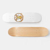 GEEF PIZA EEN KANS grappig pizza pun cadeauidee Persoonlijk Skateboard (Horizontaal)