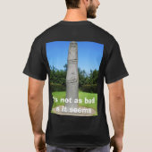 Geef prostaatkanker de vinger t-shirt (Achterkant)