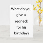 Geef Redneck voor de verjaardag Kaart (Gele Bloem)