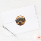 Geef Rottweiler Classic ronde Sticker niet op (Envelop)
