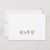 Geef RSVP modern blauw en groen antwoord (Achterkant)