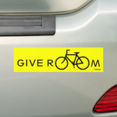 Geef ruimte voor fietsen bumpersticker (Op auto)