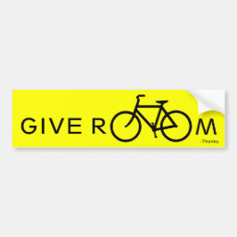 Geef ruimte voor fietsen bumpersticker