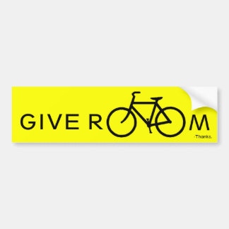 Geef ruimte voor fietsen bumpersticker