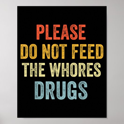 Geef S geen Drugs  Poster (Voorkant)