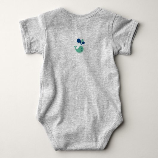 Geef Sailboot Green en Blue Baby One Piece een per Romper (Achterkant)